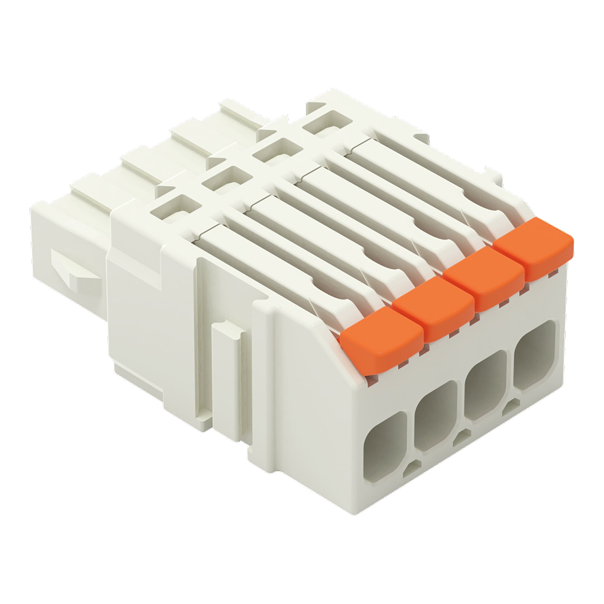 2734-1106/327-000 Push-In 1-Conductor Female Connector, 160 V, 10 A, 26 to 14 AWG Wire, 1 Poles