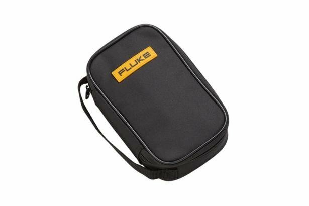 C35 Soft Carrying Case, 8-1/2 in H x 5-1/2 in W x 2-1/2 in D, 600D Polyester, Black/Yellow