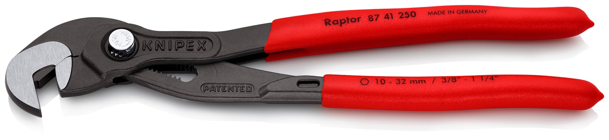 Raptor™ Pliers, 10 in., Non-Slip Plastic, Bulk
