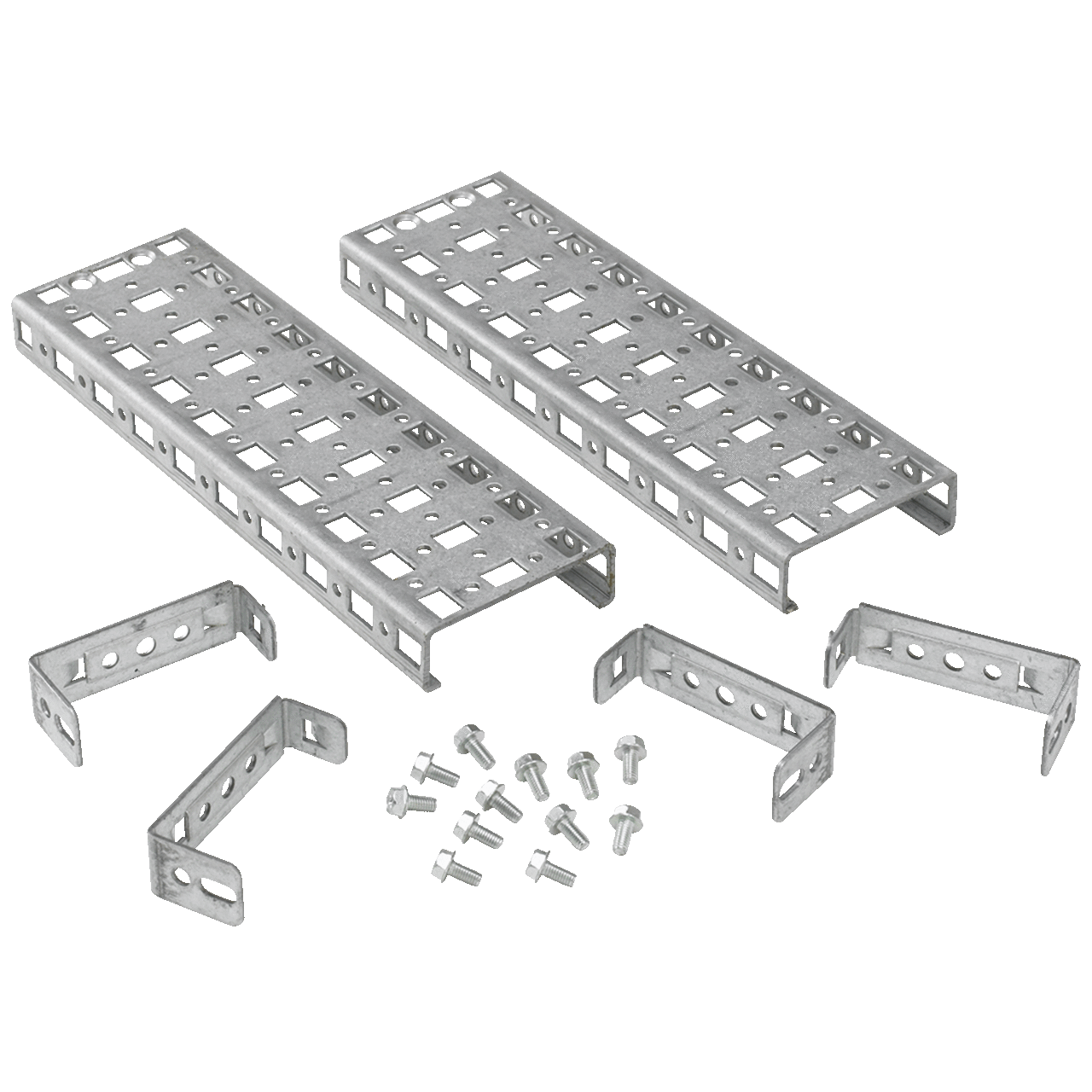 PGH1S17 ProLine P20 1-Row Hole Pattern Grid Strap, 0.98 in H, For Use With ProLine 1600 mm W Frame Modular Enclosures, Steel
