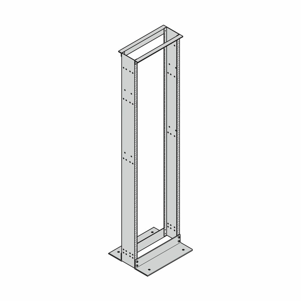 SB556084XUFB 2-Post Cross Connect Frame Network Equipment Rack, 42-1/4 in H x 23 in W, 1200 lb Load
