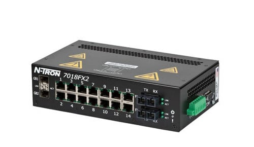 7018FX2 Managed Industrial Ethernet Switch, SC 2km