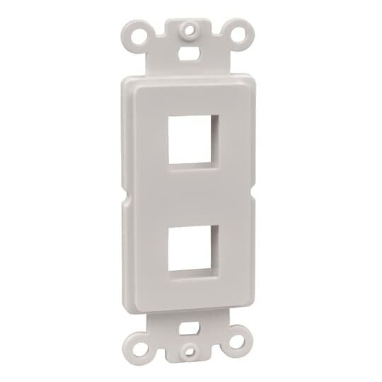 OPODEC2-WH Steel City 2-Port Non-Metallic Decora Adapter