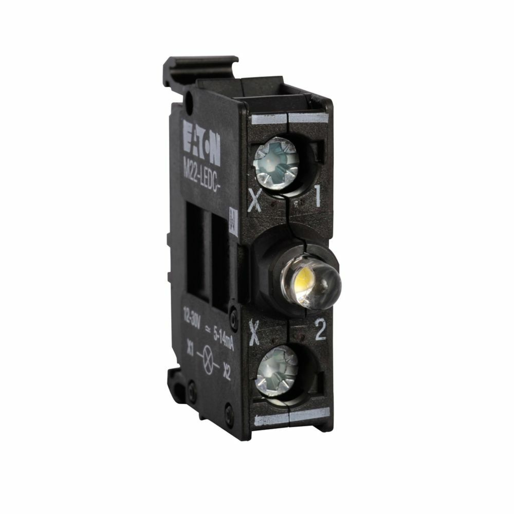 M22-LEDC-W Illuminated Modular Pushbutton Light Unit, 22.5 mm, LED Lamp, 12 to 30 V AC/DC, Screw Terminal, White