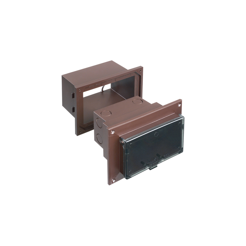 DHB1BR InBox DB Series 1-Piece Low Profile Electrical Box, Plastic, 22 cu-in Capacity, 1 Gangs, 7.186 in L x 4.934 in W x 5.283 in H