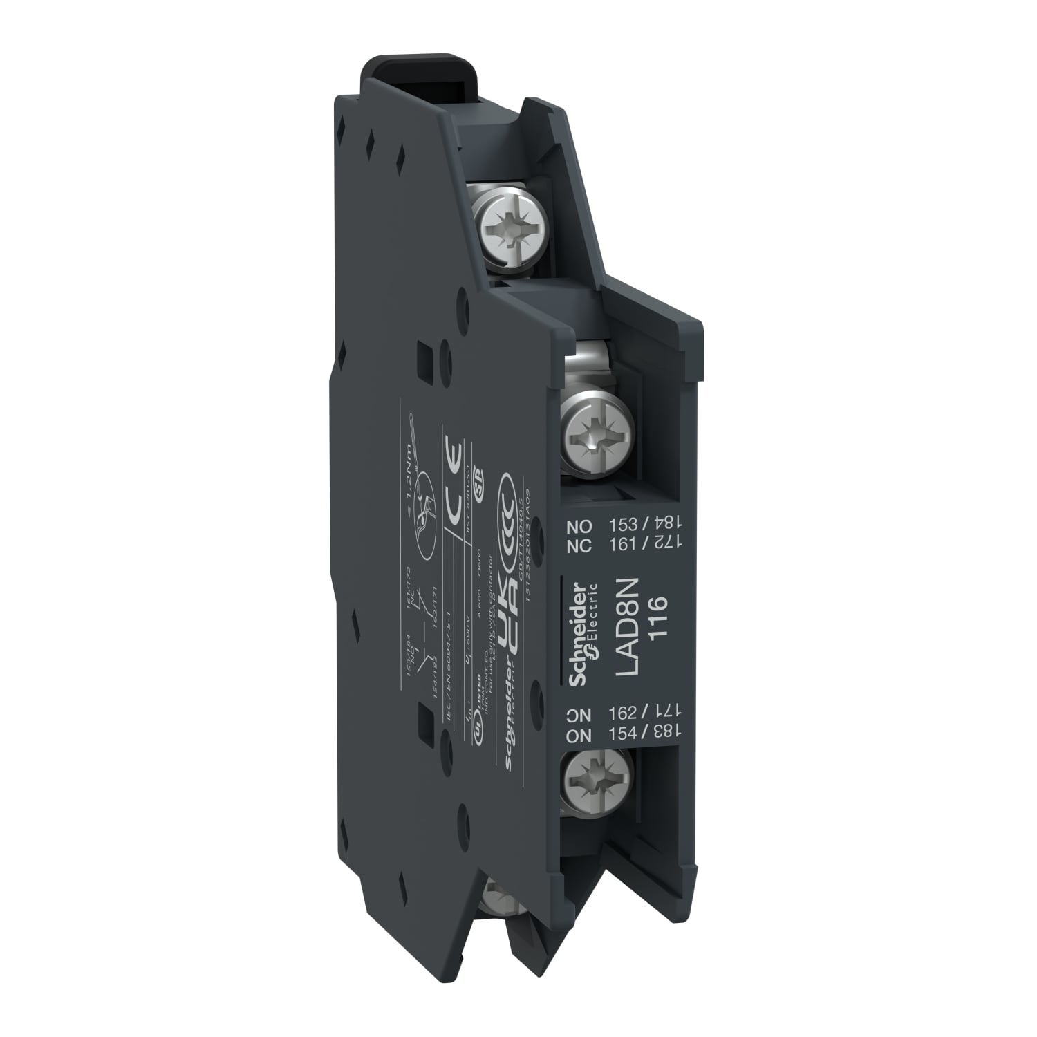 LAD8N116 Auxiliary Contact Block, 690 V AC, 10 A, 2 Contacts