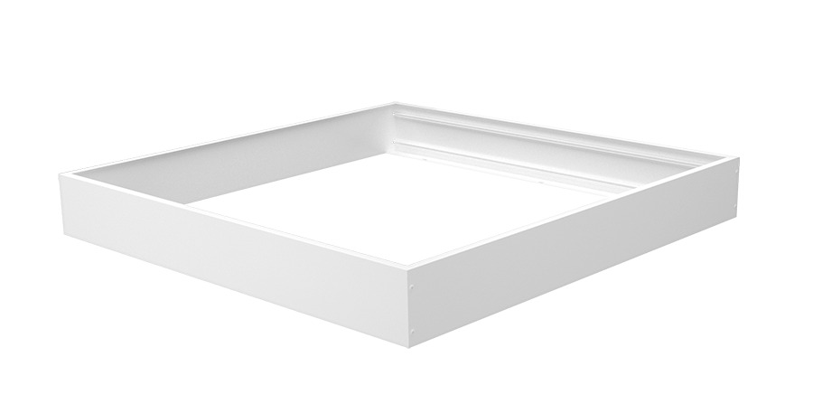 SMKEZPAN2X2 Surface Mounting Kit, For Use With EZPAN 2 x 2 ft Edge-lit LED Panel Light, Drywall Ceiling, Aluminum/Steel, White