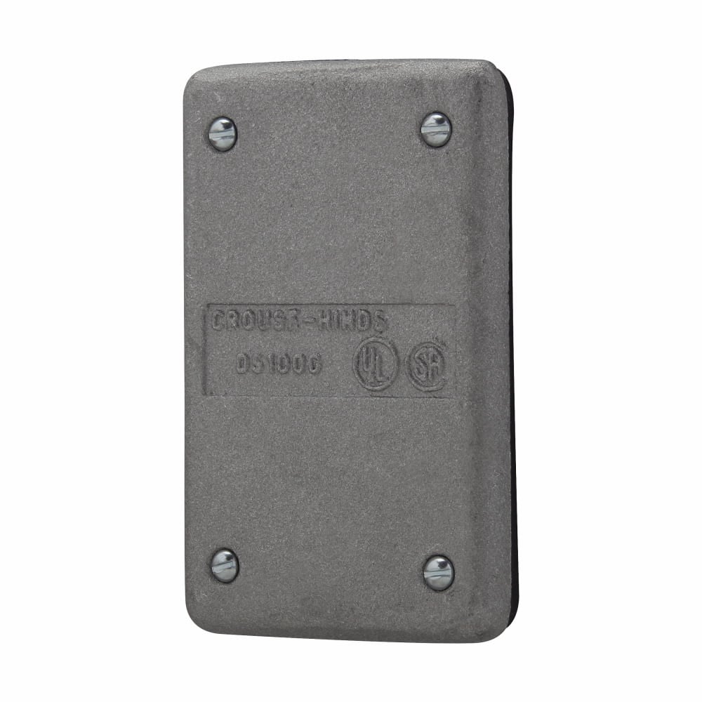 DS100G Blank Cover, 4.32 in L x 0.28 in W x 2.8 in D, Cast Aluminum