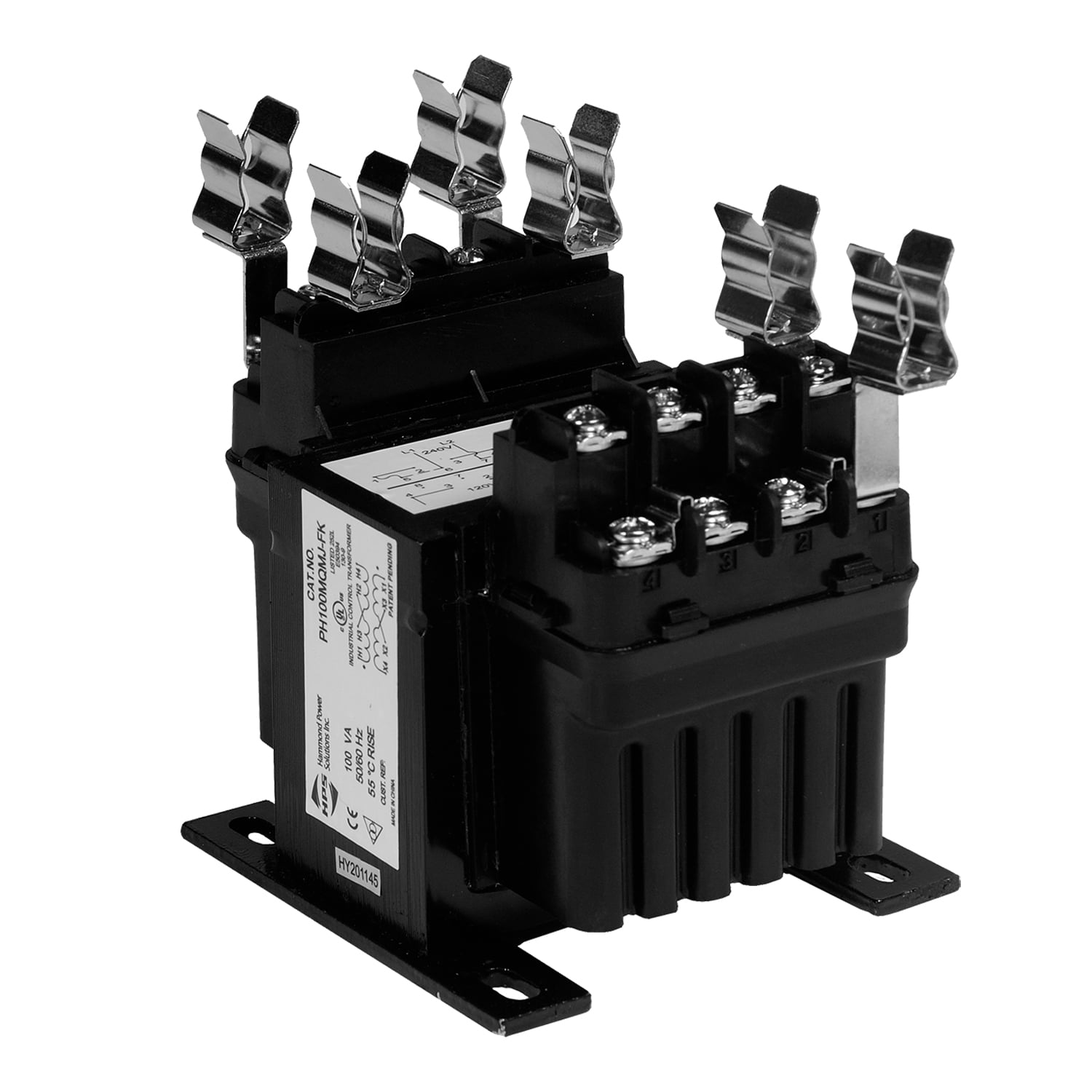 PH75MLI-FK Imperator Dry Type Encapsulated Machine Tool Rated Molded Control Transformer, 208/230/460 V AC Primary, 24/115 VAC Secondary, 75 VA Power Rating, 50/60 Hz, 1 Phase