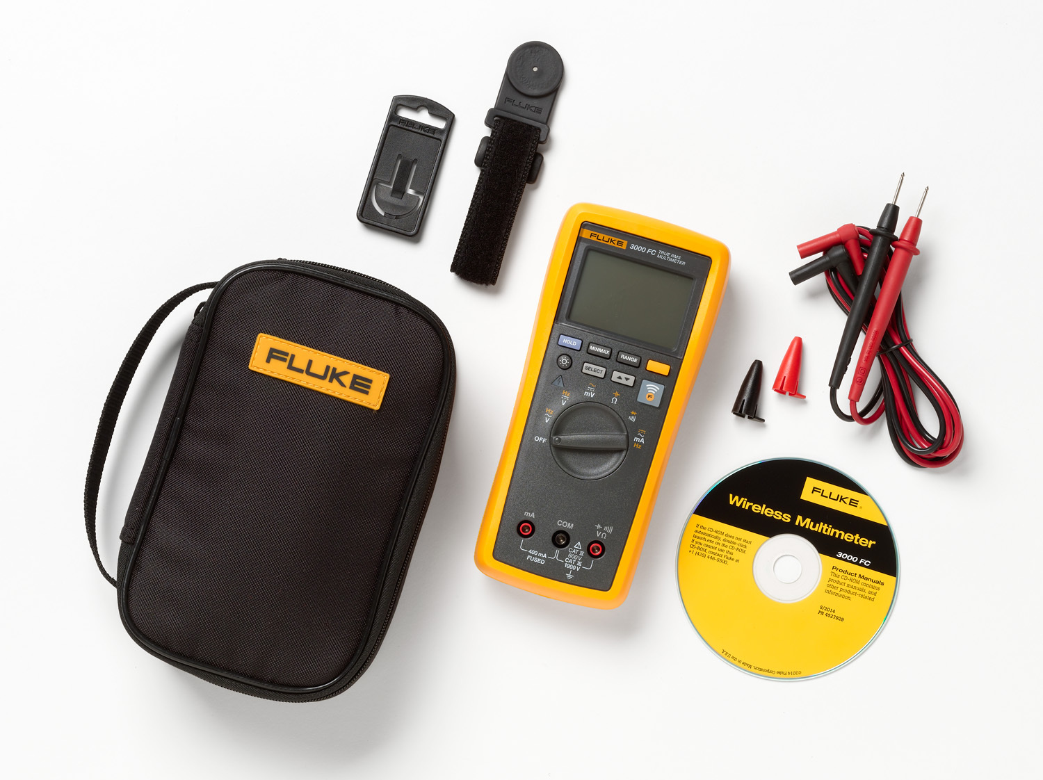 FLK-3000FC/TPAK Multimeter Kit Electronic Measuring Probe, .1 % Accuracy
