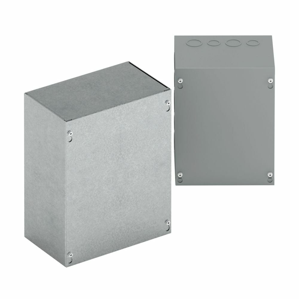 1010 SCS Square Replacement Enclosure Screw Cover, 10.09 in W, For Use With 10 x 10 in Enclosure, Steel