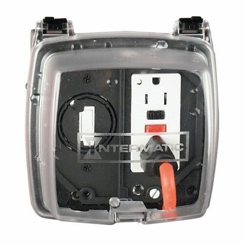 WP1220C Heavy Duty Non-Metallic Weatherproof While-In-Use Cover, 139.7 mm L x 127 mm W x 2-1/4 in D, Receptacle Cover, Polycarbonate