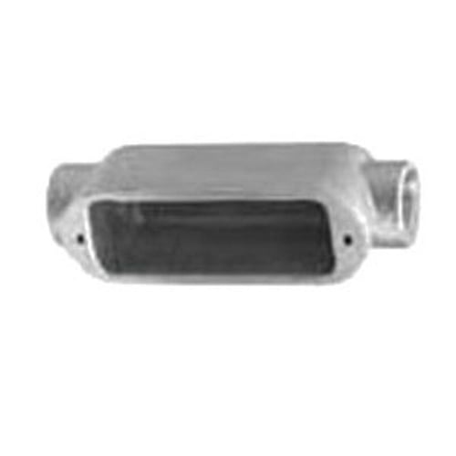 C59 Unilets Type-C Conduit Outlet Body, 1-1/2 in Hub, 9, 37.5 cu-in, Copper Free Aluminum, Natural