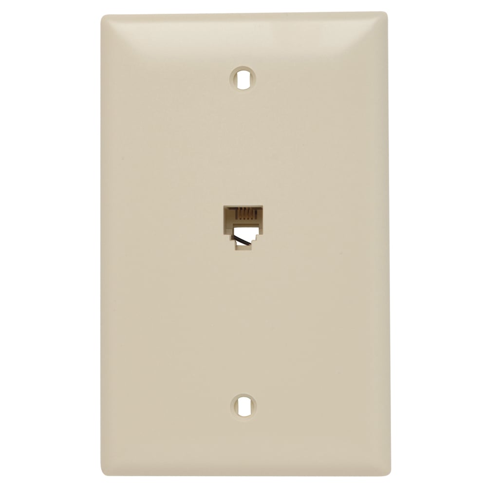 TPTE1I TradeMaster TPTE1 Combination Wall Plate, 1 Gangs, 4.7 in W x 10.188 in H, Thermoplastic, Ivory