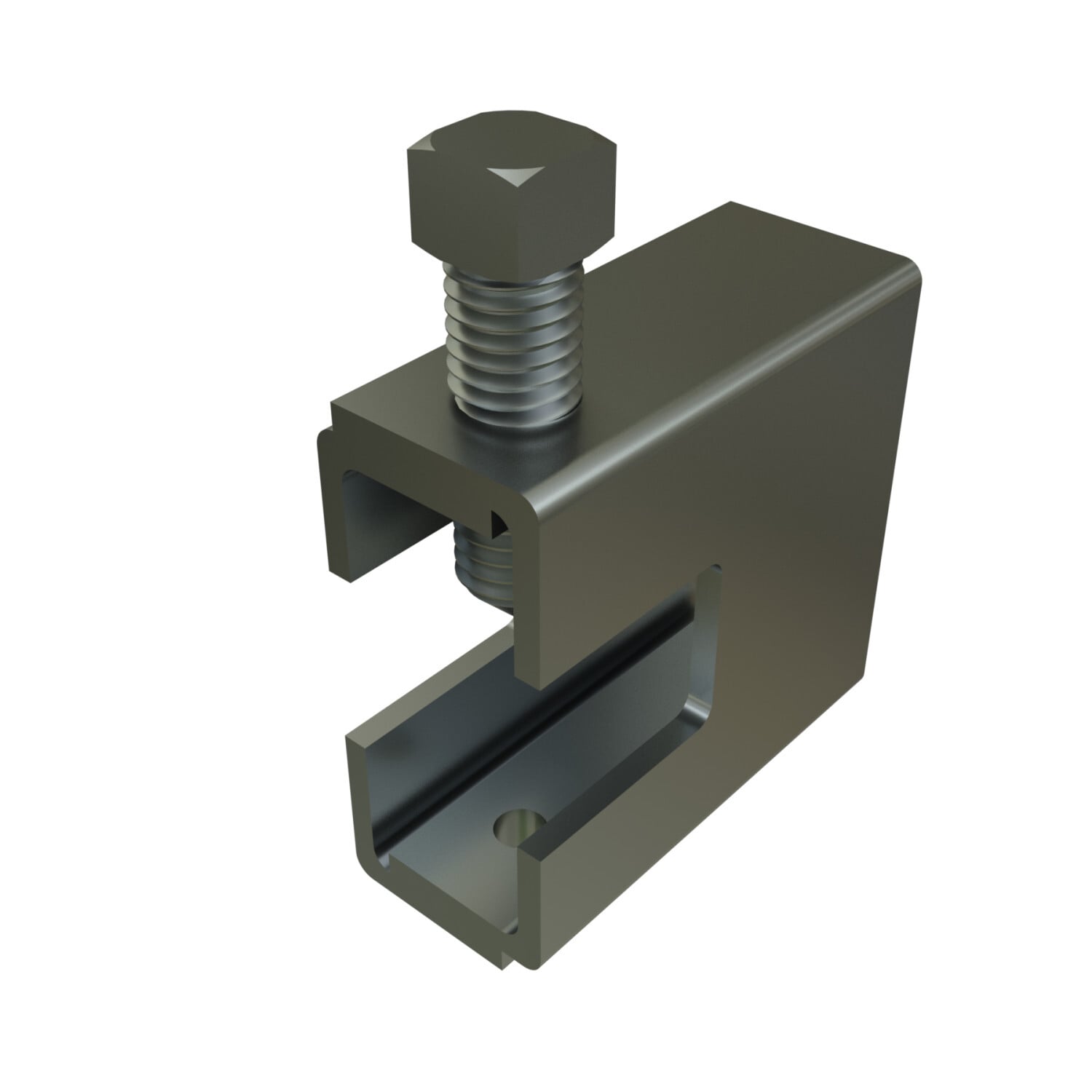 P1651S-EG Beam Clamp, 1-5/8 in Channel, 7/8 in THK, 1600 lb Load