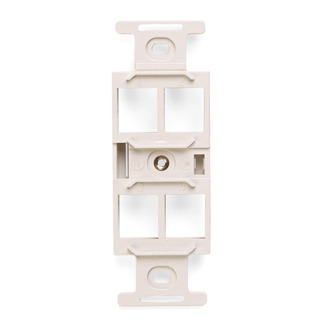 41087-QTP QuickPort Type 106 Multimedia Insert, 4 Ports, Fastened Mount, Light Almond