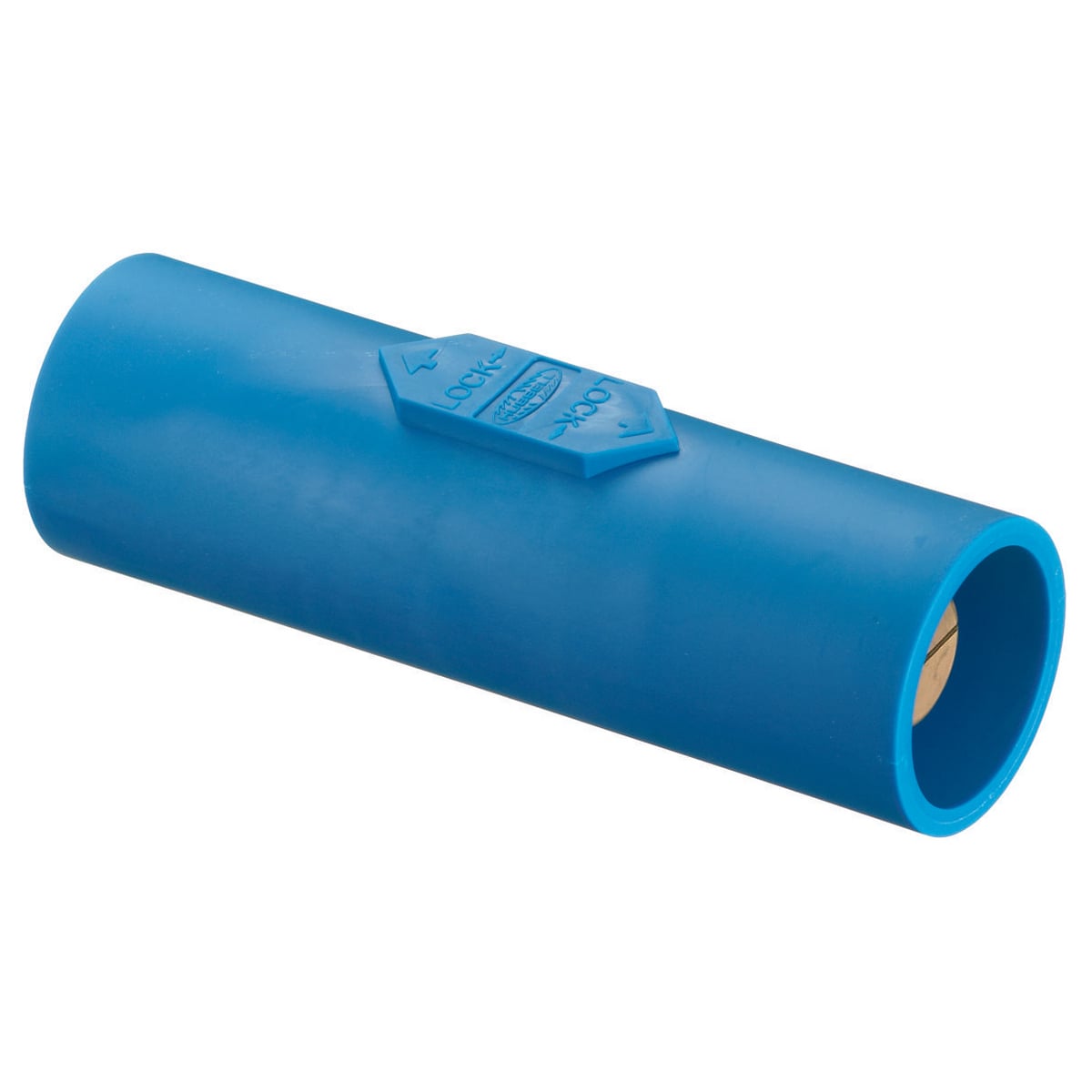 HBLDMBL 16 Series Double Male Gender Reversing Insulated Standard Single Pole Coupler, 600 V AC/250 V DC, 400 A, Pre-Wired Connection
