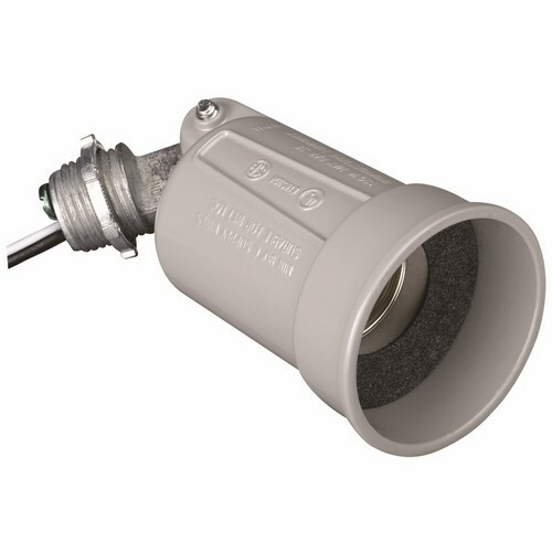 PAR1 Diecast Outdoor Lampholder, Gray