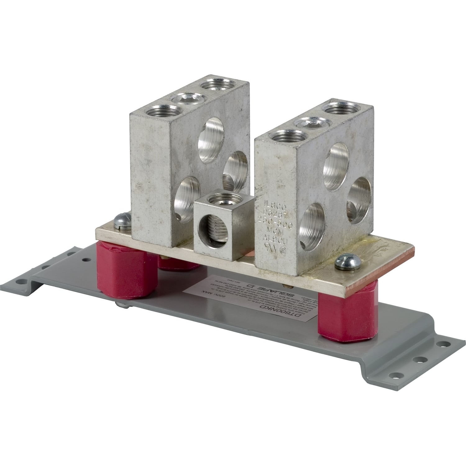 DT600NKD Field Installable Heavy Duty Standard Neutral Kit, For Use With Type DTU 400 to 600 A Series Heavy Duty Double Throw Safety Switch, 240/600 V AC, 250 to 500 kcmil Al/Cu Wire