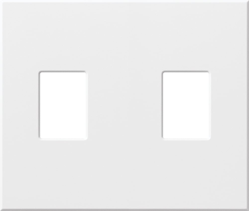 NT-R3-NFB-SN Nova T Wall Plate Kit for Small Accessory/Wall Keypad Insert, 1 Gang, No Fins Broken, Metal, Satin Nickel