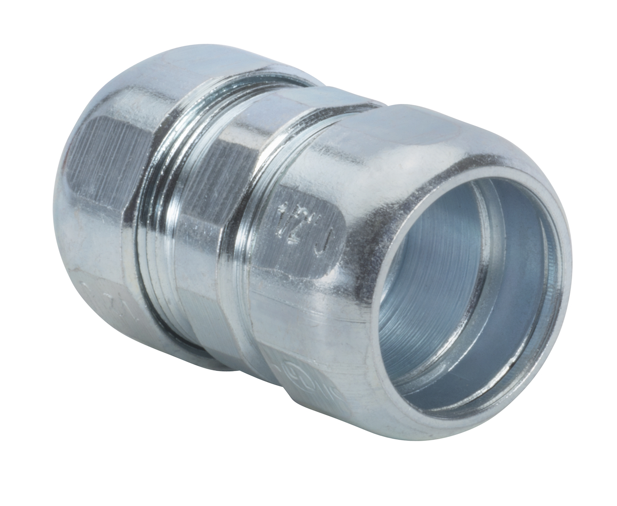 251TZ Compression Coupling, 1/2 in, Steel