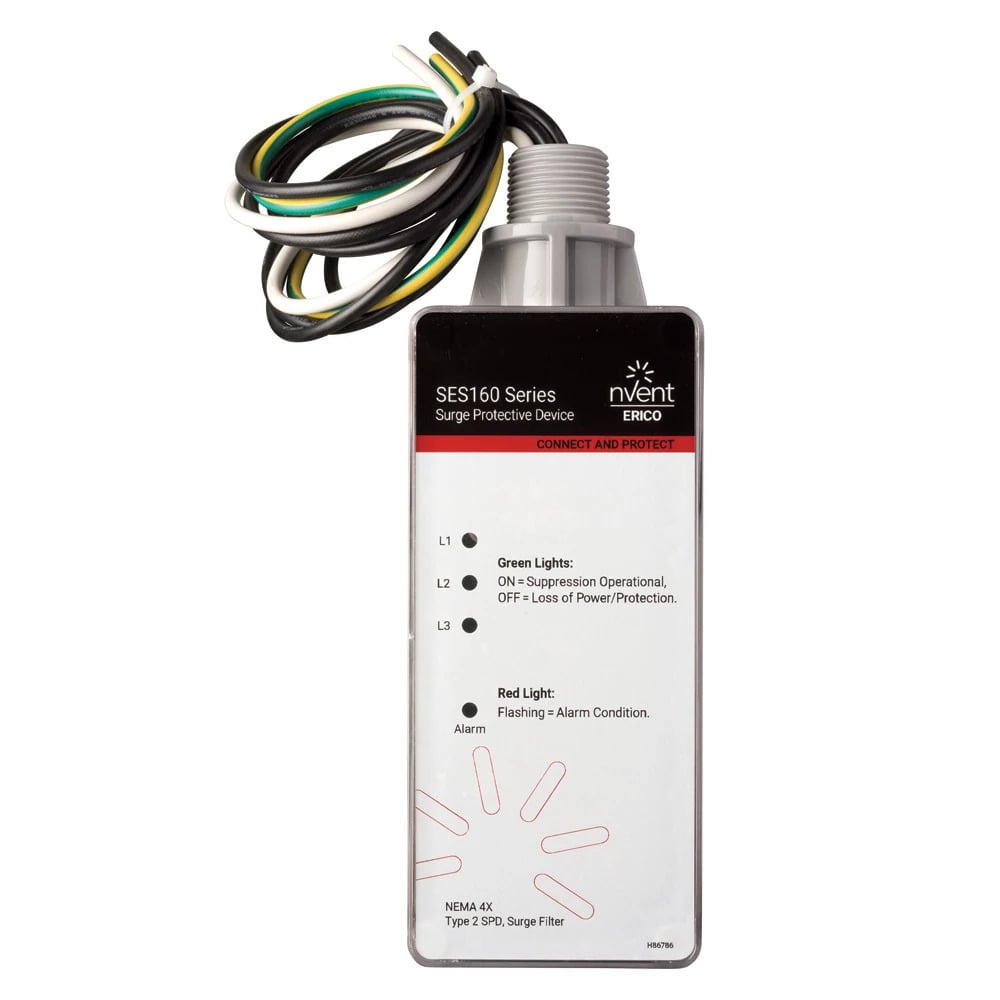 SES160F480Y SES160 F Surge Protective Device, 0 to 600 Hz, 200 kA Short Circuit, 3 Phase