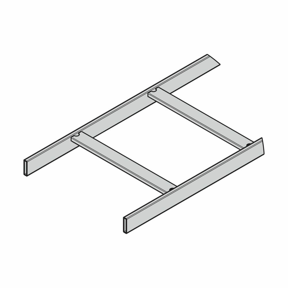 SB17U30BFB Boxed Runway Tubular Stringer, 119 in L x 30 in W, 1-1/2 in H Side Rail, 12 in Rung Spacing, 1008 Steel