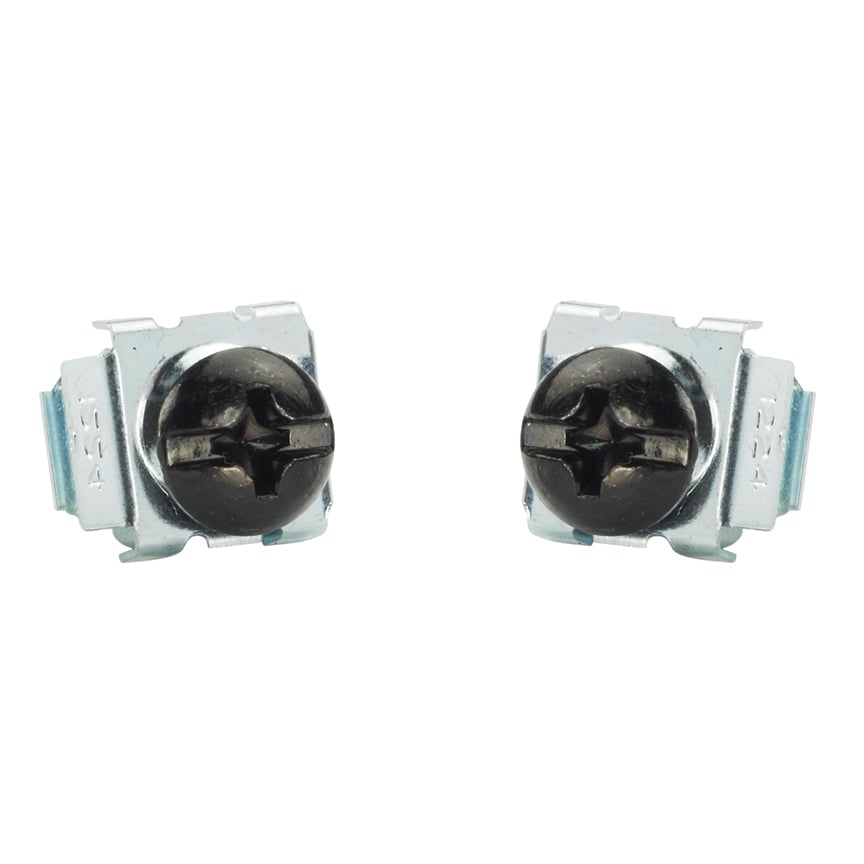 CNWS1224-C Removable Cage Nut and Screw, For Use With Square Hole Equipment Rail on 2/4-Post Rack and Cabinet, Steel, Black
