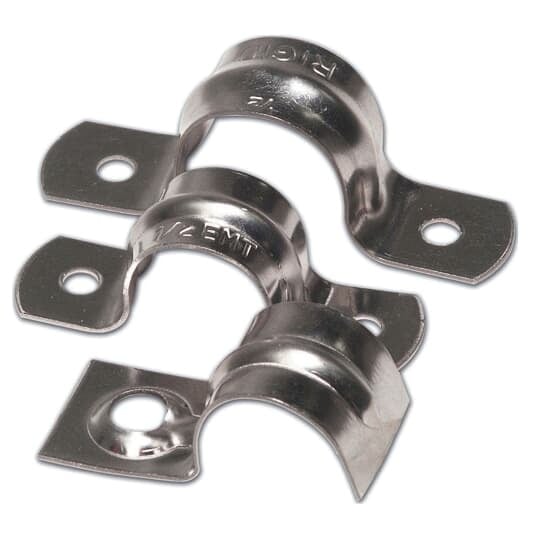 TS103-1 Steel City 1-Hole Strap, 1 in, For Use With Rigid/IMC/EMT Conduit, Steel, Zinc Plated