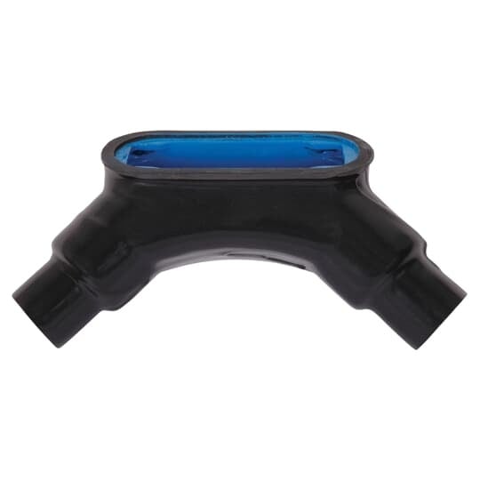 LU27-G Ocal Type LU Conduit Body, 3/4 in Hub, Form 7 Form, 7.6 cu-in Capacity, Iron, PVC Coated