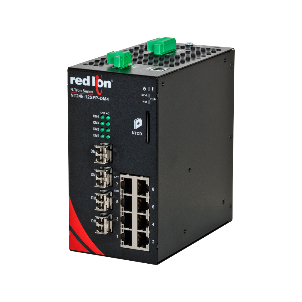 NT24k-12SFP Managed Gigabit Ethernet Switch, DM4 SFPkm