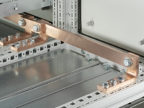 9661380 Grounding Busbar With Integral Holes, 30 in L x 31 in W, Electro Copper