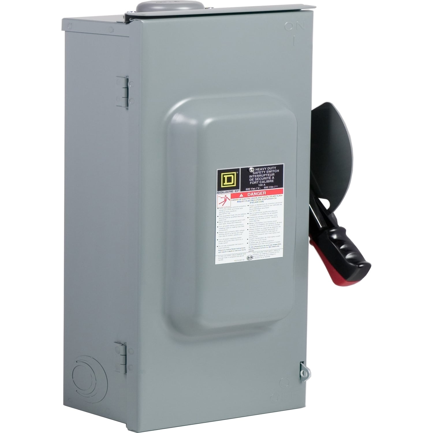CH363RB Fusible Heavy Duty Single Throw Disconnect Switch, 600 VAC/VDC, 100 A, 30 hp, 50 hp, 75 hp, 3PST Contact, 3 Poles