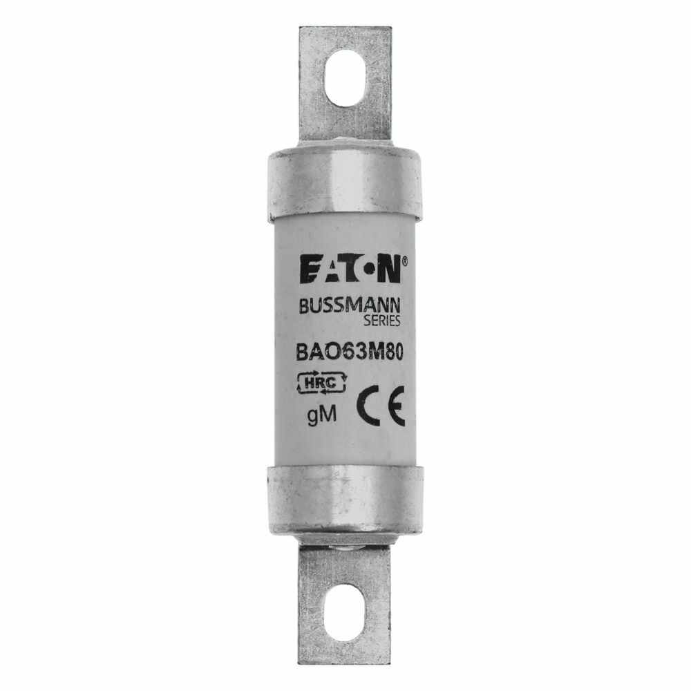 BAO63M100 British Standard Low Voltage Fuse, 100 A, 500 V AC, 80 kAIC Interrupt, Class: gM