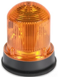 125INCSA120A 125 Class Steady-On Beacon, 120 V AC, Incandescent Lamp, 3-1/4 in Dia, Versatile Mounting, Amber, Specifications Met: UL 1638, cUL Listed