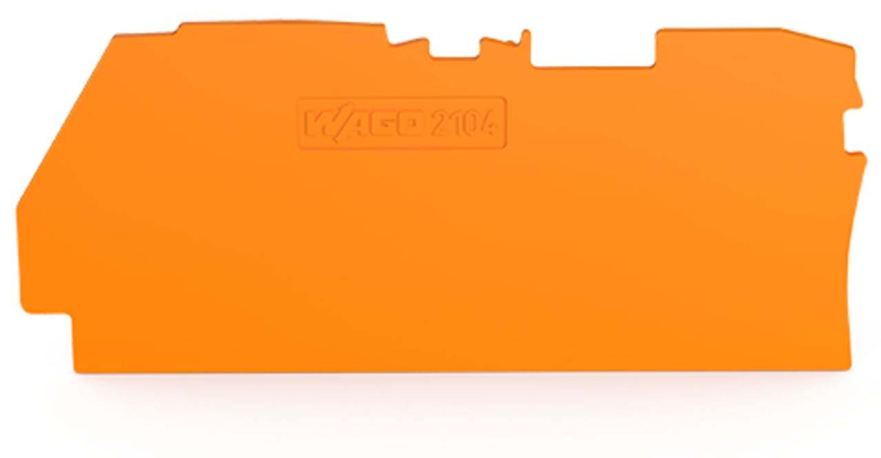2104-1292 End and Intermediate Plate, Polyamide, Orange