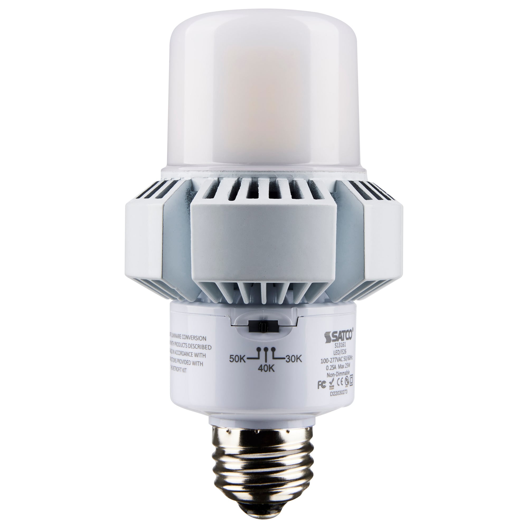 S13161 Hi-Pro Post Top Light, 25 W, 200 W Incandescent Equivalent, E26 Lamp Base, AP23 Shape, 3000, 3250, 3375 Lumens