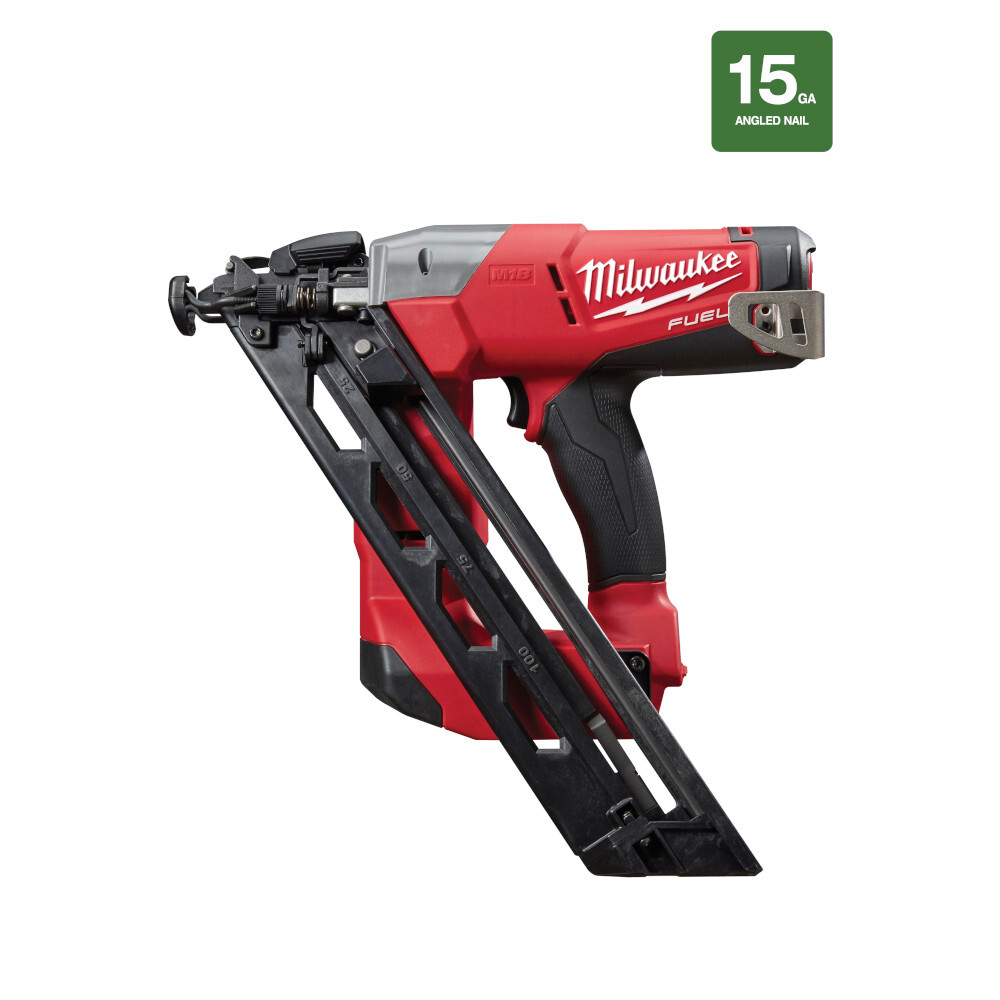 2743-20 M18 Fuel Cordless Finish Nailer, 1-1/4 to 2-1/2 in Fastener, 110 Nails Magazine, 11-29/32 in OAL, Battery