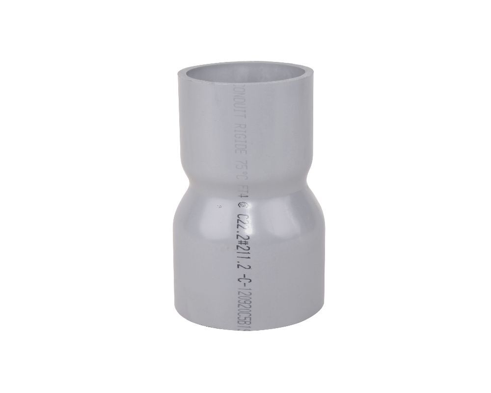 077335 Scepter Fabricated Swedge Reducer Coupling, 3 x 2-1/2 in, PVC