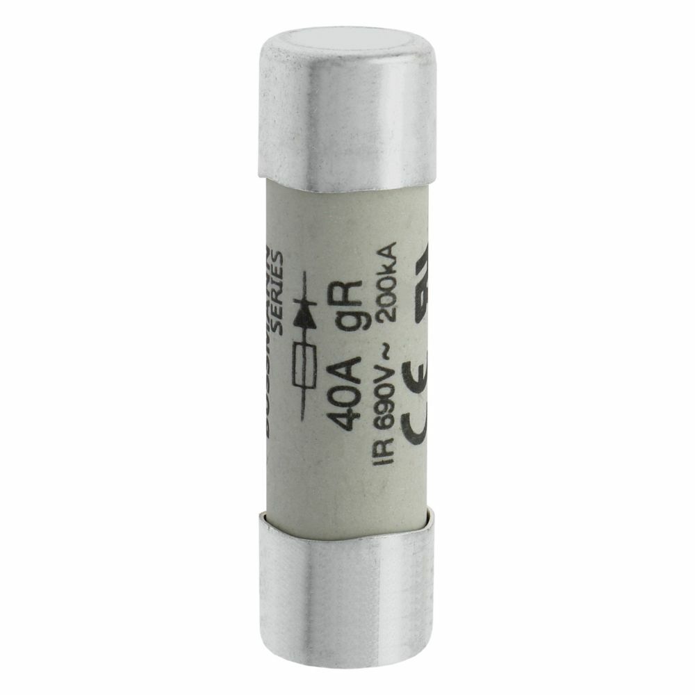 FWP-40G14F High Speed Fuse, 40 A, 690 V, 200 kA Interrupt, Class: gR, Cylindrical Body