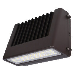 WALPAKC5B/080UNVD8SC2/C1/BZ/P/61835 CCT Selectable Cutoff Medium Housing Wallpack, LED Lamp, 80 W Fixture, 120 to 277 V, Bronze Painted Housing