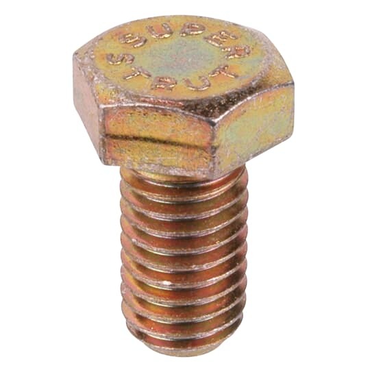 E142-3/8-1-1/2 Superstrut 100 Standard Cap Screw, 3/8-16 UNC Thread, 1 in L Minimum Thread, Steel
