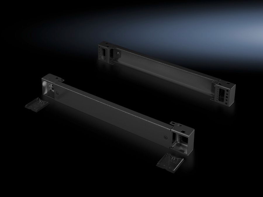 8601000 Rear Base/Plinth Component, 3.9 in H, For Use With TS, SE, CM, TP, PC, IW, TS IT Series 39 in D Enclosure, Carbon Steel, Umbra Gray
