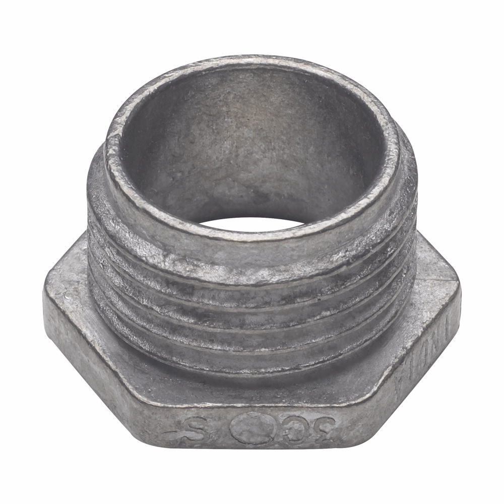 57D Non-Insulated Threaded NPSM Conduit Bushed Nipple, 3 in, For Use With Rigid/IMC Conduit, Die Cast Zinc