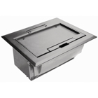 Hubbell Wiring Device Kellems, Floor Boxes, Raised Access Series, Boxand Cover, 4-Gang, Granite Non-Metallic Cover