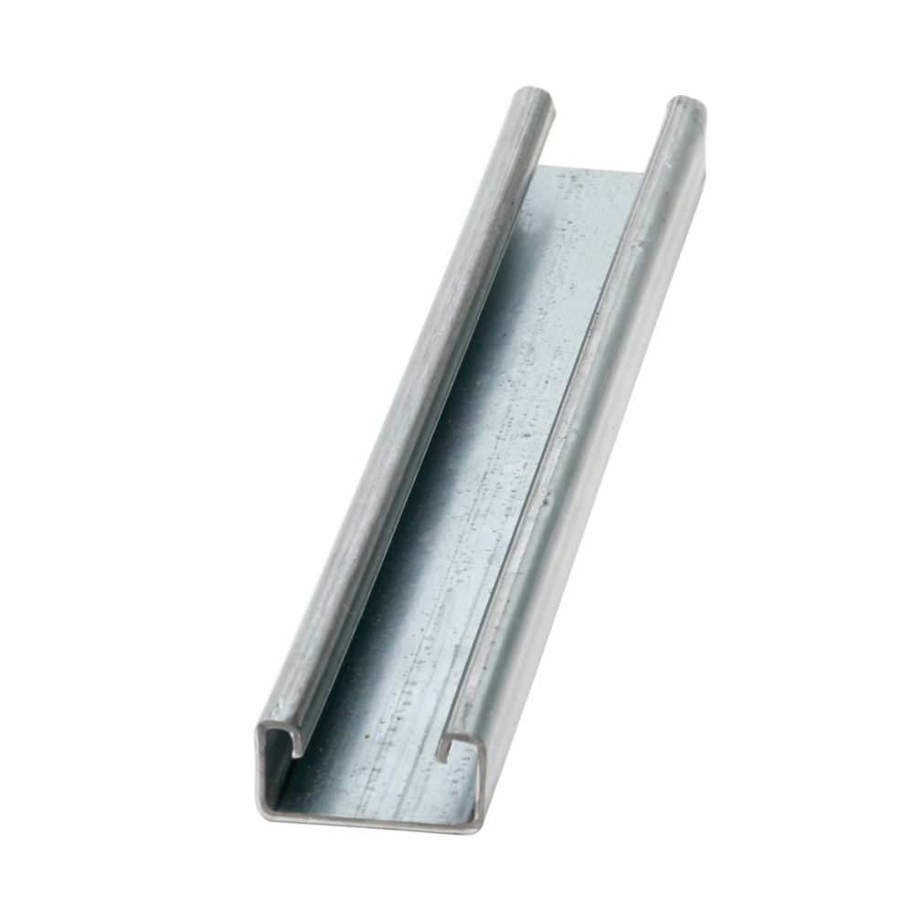 B54-120 PLN B54 Channel, 120 in L 1-5/8 in W 13/16 in D 1.9 mm THK, 14 ga Steel, Plain, Domestic