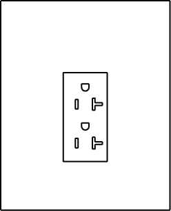 U010010GRP Midwest GE Unmetered Power Outlet, 120 V AC, 20 A, 1 Phase , 14 to 10 AWG Wire, Surface Mount