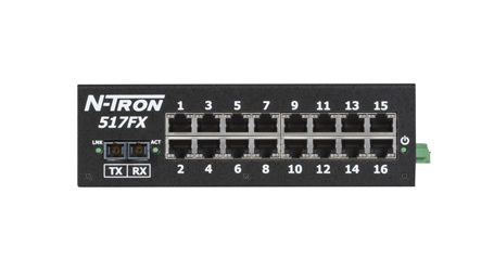 517FX Unmanaged Industrial Ethernet Switch, SC 2km