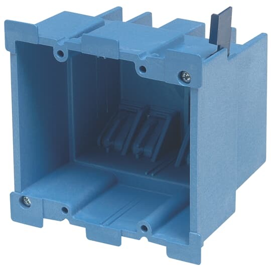 BH234R Carlon Old Work Outlet Box, PVC, 34 cu-in Capacity, 2 Gangs, 4.3 in L x 4.36 in W x 3.59 in D