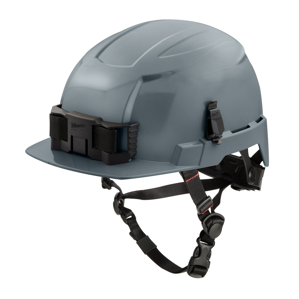 48-73-1337 Front Brim Vented Safety Helmet, Ratchet Suspension, ANSI Electrical Class Rating: Class C